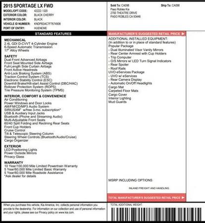 2015 Kia Sportage