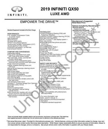 2019 Infiniti QX50